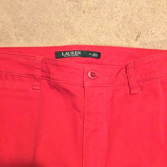 Lauren Ralph Lauren Red Straight Leg Pants - Picture 3 of 5